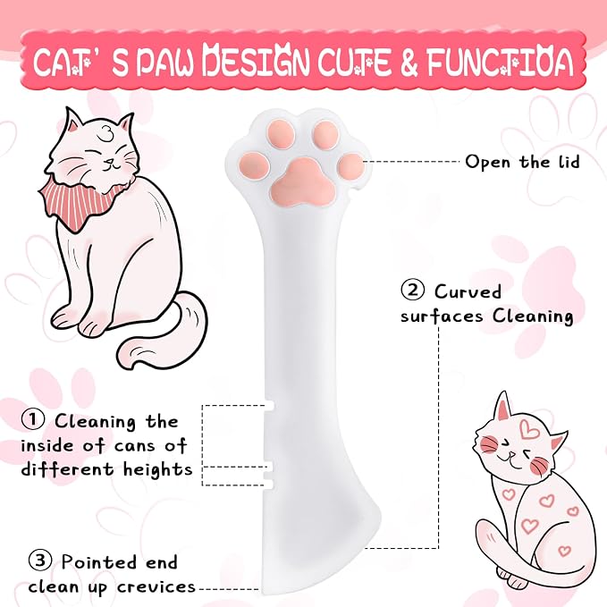 Uiifan Cat Food Lid Cat Food Can Covers Lids 8 Pcs Pet Can Supplies Set 5 - Image 3