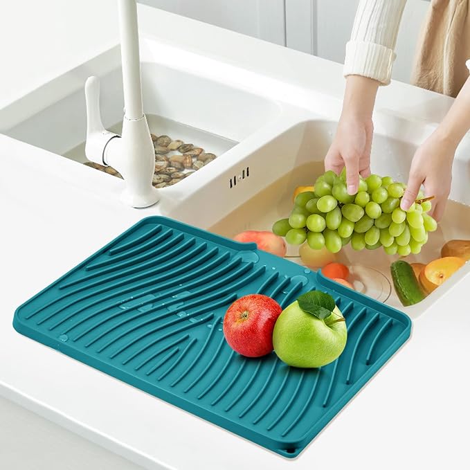 TIKNIK Silicone Dish Drying Mat, Stone Drying Mat - Image 7