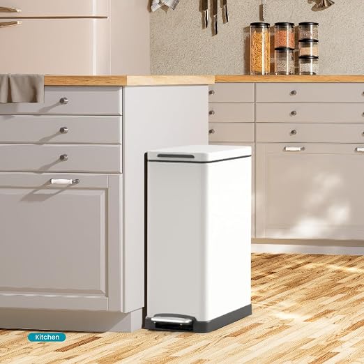 Home Zone Living 12 Gallon Slim Kitchen Trash Can - Image 6