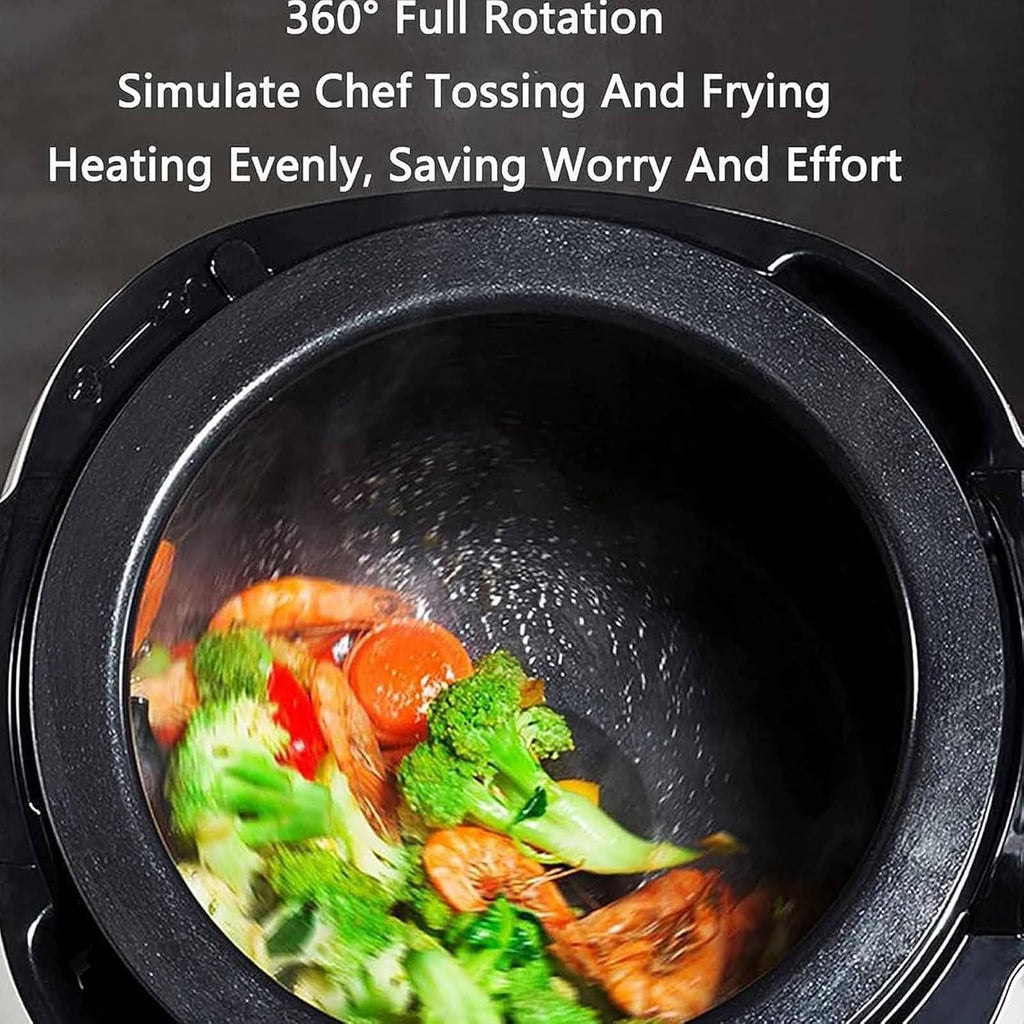 Auto Drum Cooking Machine, 360° Rotatable Commercial Food Processor