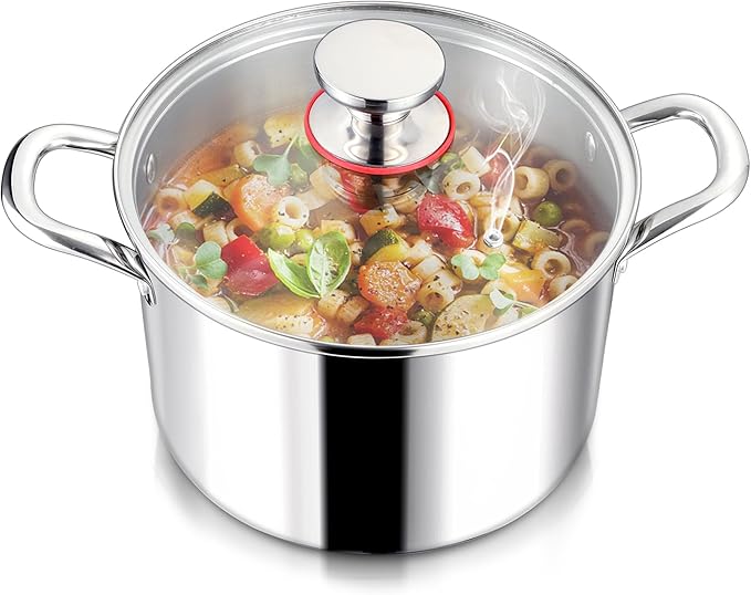 LIANYU 6QT 18/10 Stainless Steel Stockpot by LIANYU