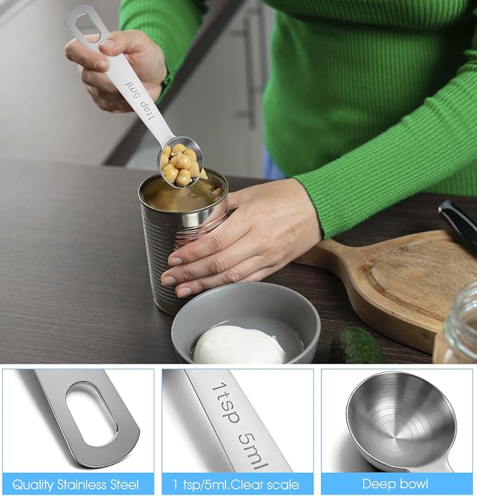 1 Teaspoon Measuring Spoons, Baking and Spices Measurement - Image 3