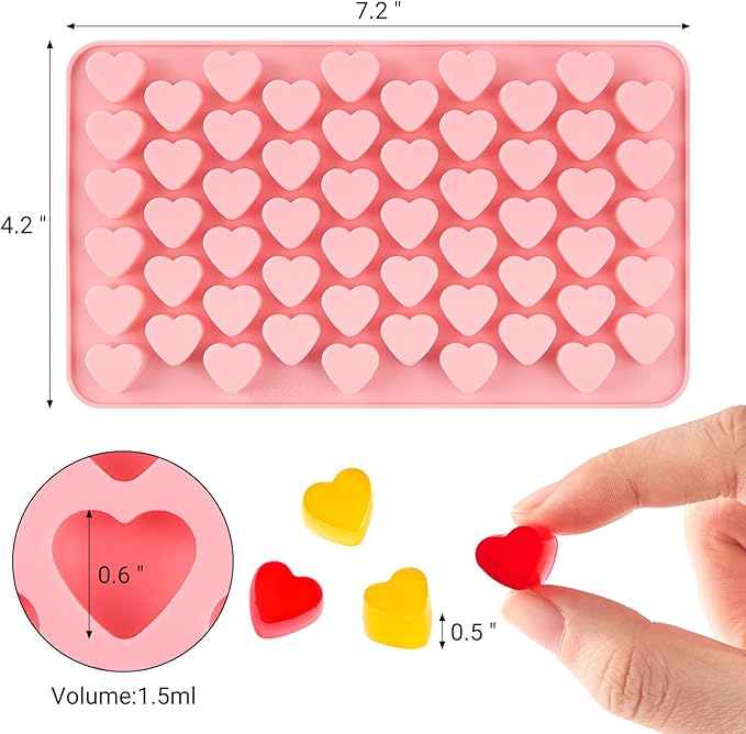 JOERSH Heart Candy Molds Silicone Molds - Image 2