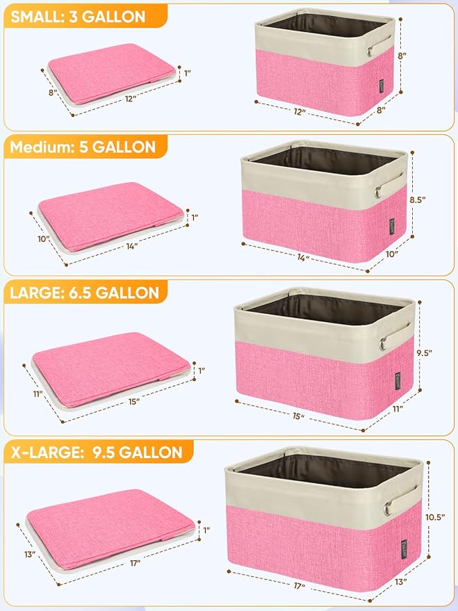 BALEINE 1 Pack Fabric Closet Storage Bins - Image 2