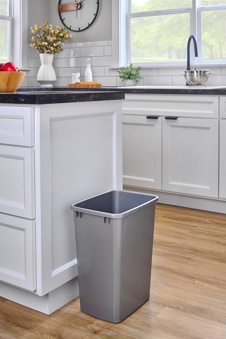 Rev-A-Shelf 35 qt. Silver Polymer Replacement Waste Container Pullouts - Image 2