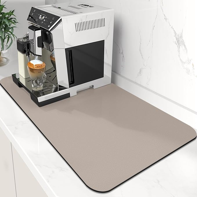 WISELIFE Coffee Mat Super Absorbent Dish Drying Mat Coffee Bar Accessories Match by WiseLife