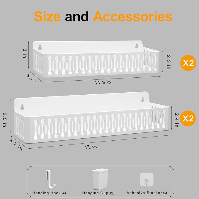 Sevenblue 4 Pack Large Magnetic Spice Rack - Image 5