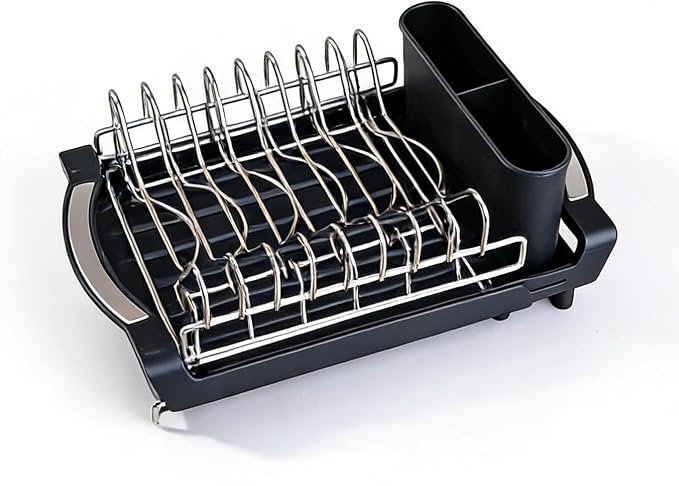 Dish Drying Rack Compact Expandable Double-Decker: Stainless, Rust-Proof - Image 6