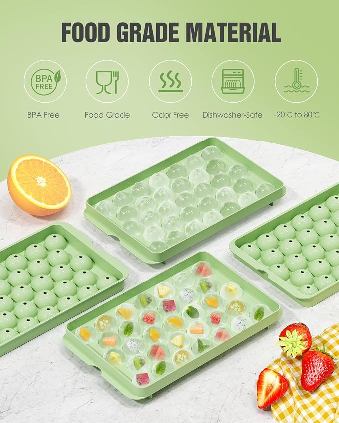 3-Pack Small Circle Ice Cube Tray - Image 2