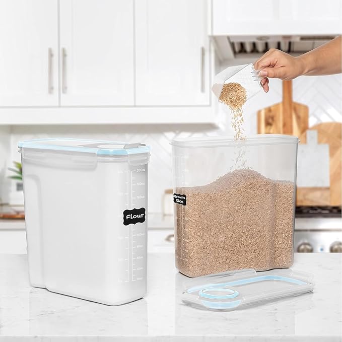 Shazo 2 Pack EXTRA Large Airtight Food Storage Cereal Containers - Image 7