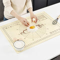 Silicone Baking Mat, Extra Thick Dough Rolling Pad by KitchenRaku
