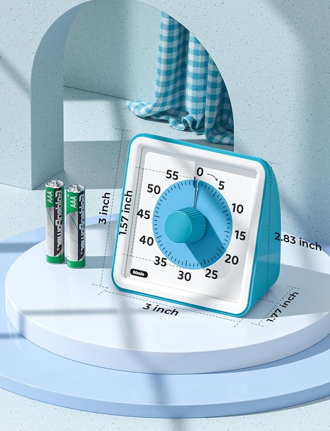 LIORQUE Visual Timer for Kids, 60-Minute Countdown Timers for Classroom Office - Image 7