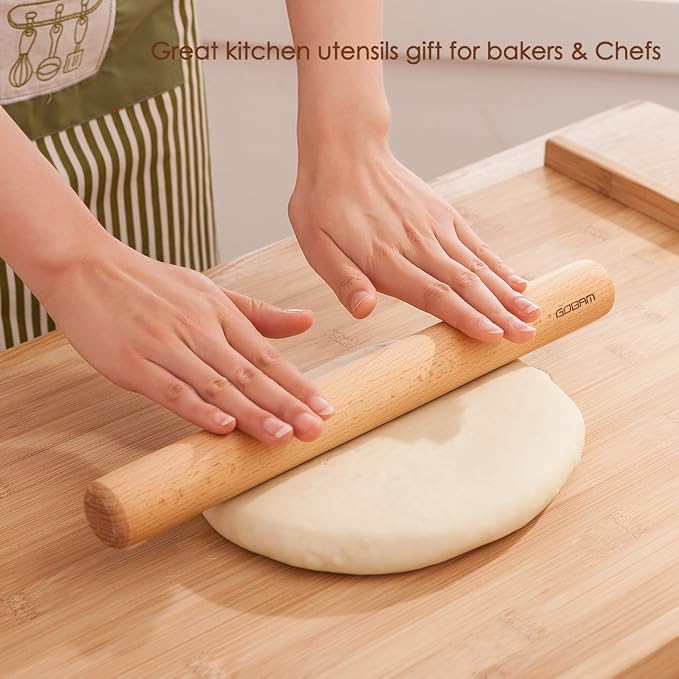 GOBAM Wood Rolling Pin, Small - Image 6