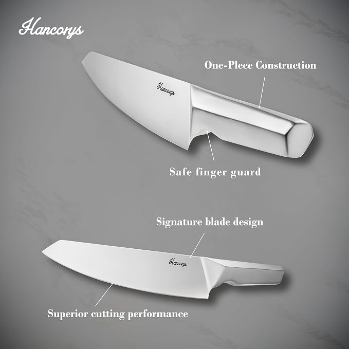 Knife Block Set, Japanese Stainless Steel Kitchen Knife Set - Image 4
