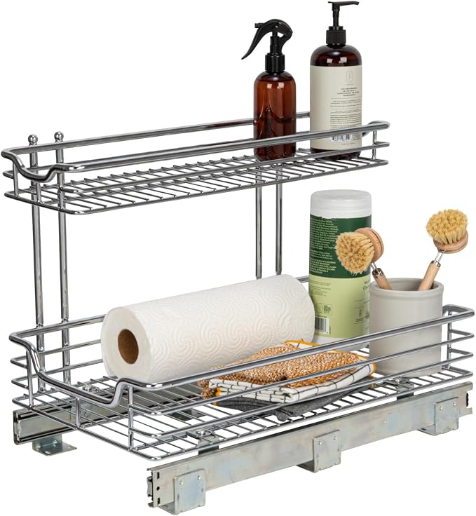 Household Essentials Glidez Multipurpose Chrome-Plated Steel Pull-Out/Slide-Out by HouseholdEssentials