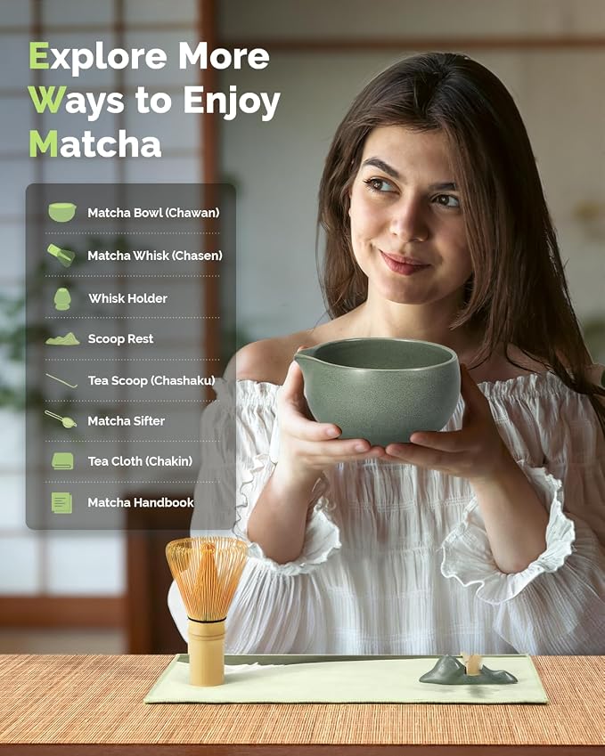 Maestri House Matcha Whisk Set, 7-Pc Complete Matcha Kit - Image 3