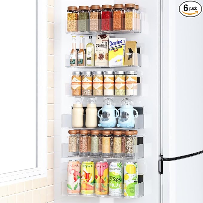 Mystozer Magnetic Spice Rack for Refrigerator, Kitchen Organizer and Storage by Mystozer
