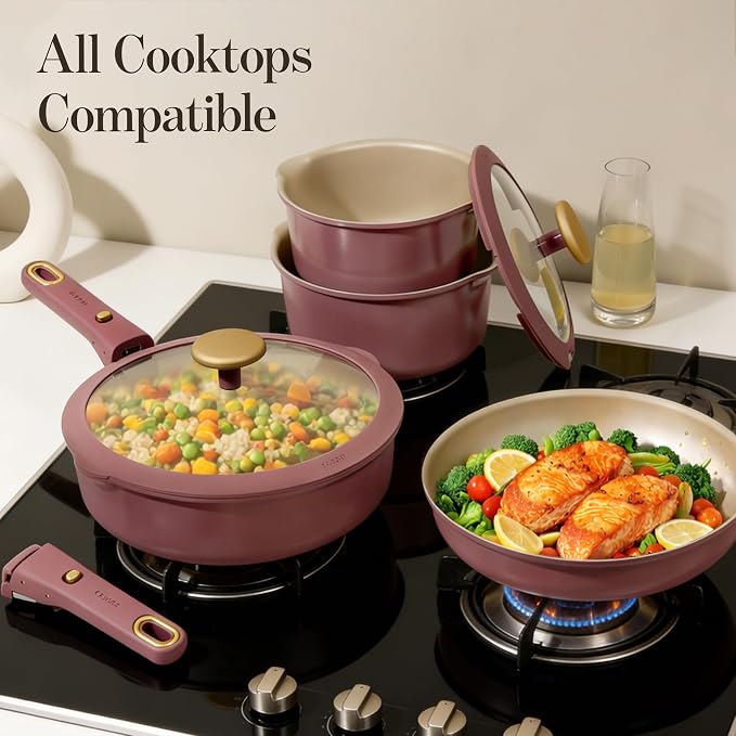 CAROTE 19 Pcs Pots and Pans Set, Nonstick Cookware Sets - Image 7