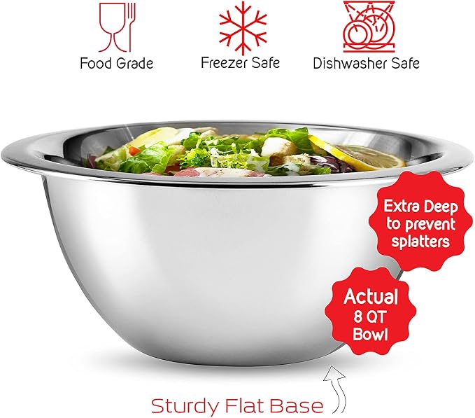Eatex Mixing Bowls with Measuring Cups & Measuring Spoons 17 Piece Set - Image 8