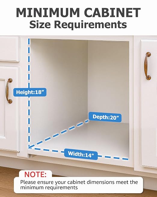 Bulado Pull Out Trash Can Under Cabinet, Under Sink Trash Can Kit - Image 4