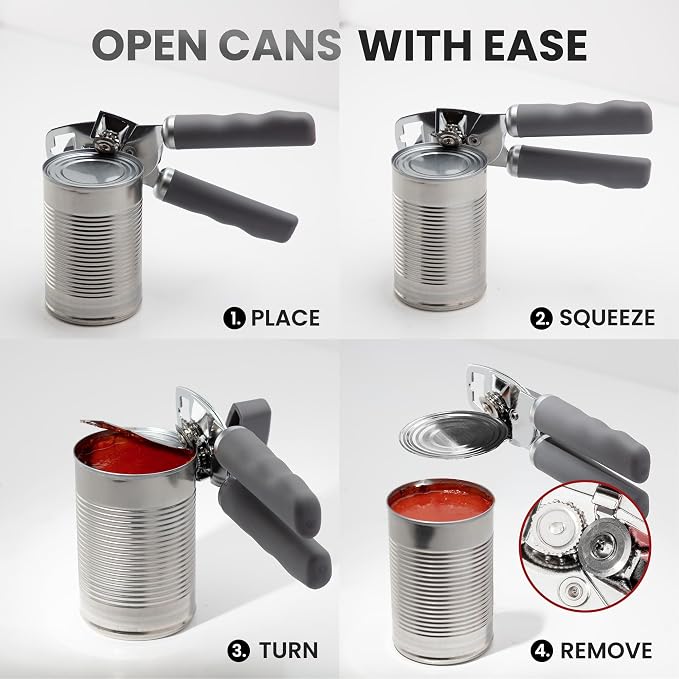 Zulay Kitchen Heavy Duty Stainless Steel Can Opener Manual - Image 6