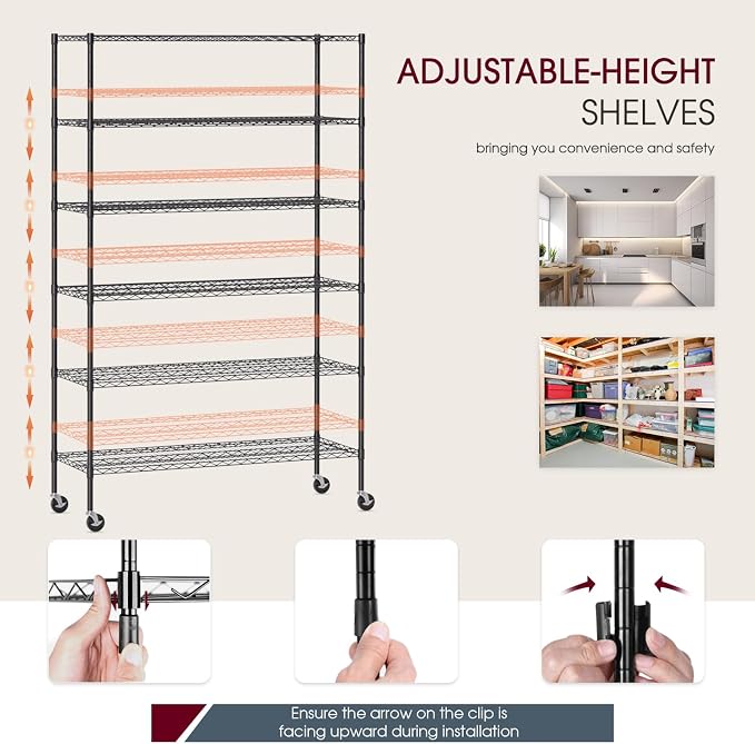 BestOffice | 6-Tier Wire Storage Shelves - Image 7