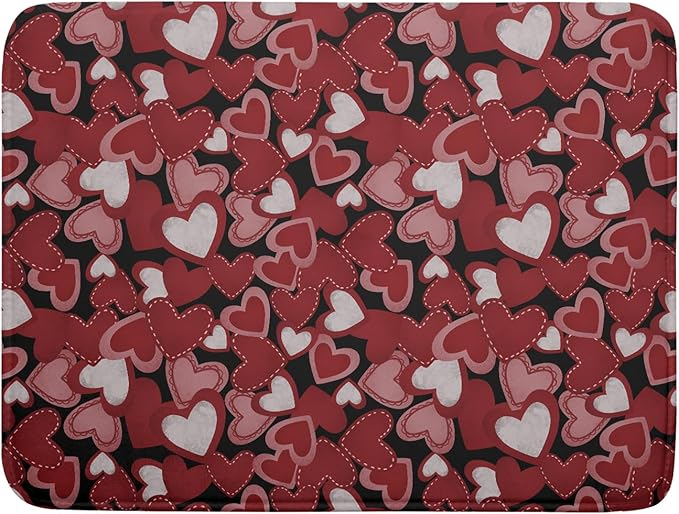 Valentines Day Dish Drying Mat for Kitchen Counter 24x18 Inch Love Drying Mat by Trongr