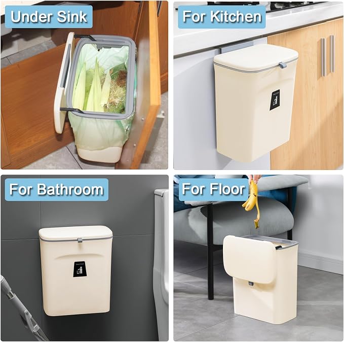 Tiyafuro 2.4 Gallon Kitchen Compost Bin - Image 6