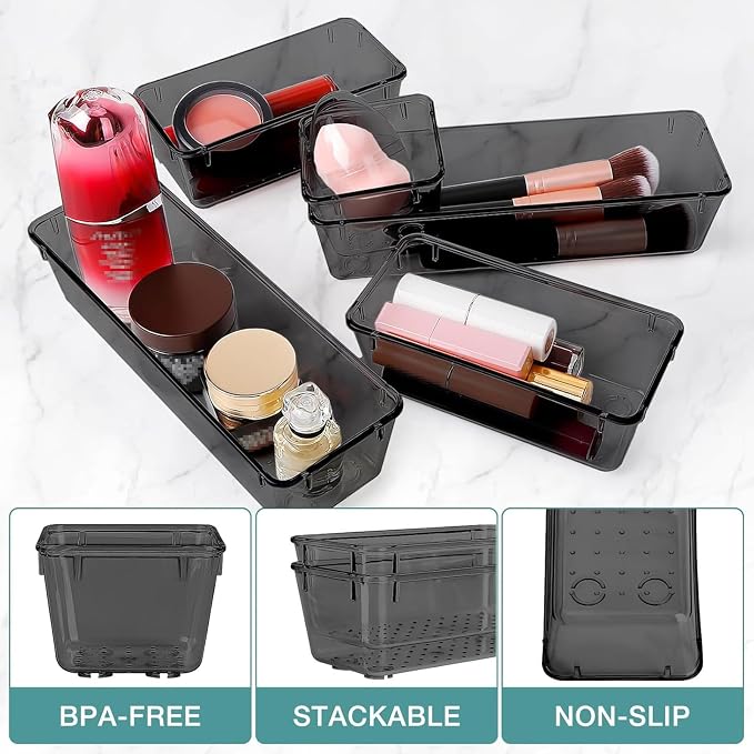 StorMiracle 10 PCS Drawer Organizer Set, 4 Varied Size Bathroom and kitchen - Image 3