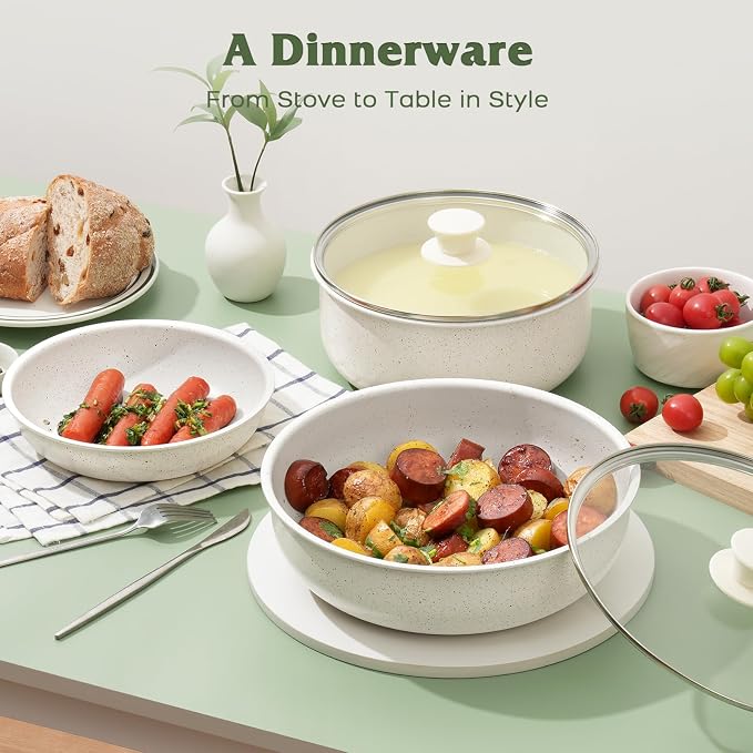 SODAY 18 Pcs Pots and Pans Set Non Stick, Cookware Sets - Image 9