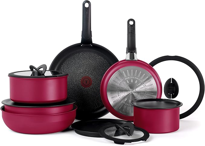 T-fal Ingenio Expertise Non Stick Cookware Set 14 Piece, Oven Broiler Safe 500F by T-falbrand