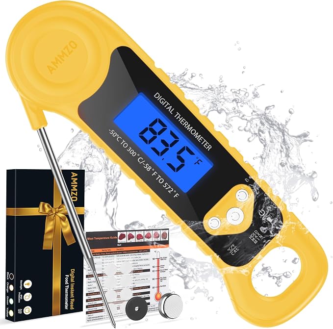 AMMZO Meat Thermometer Digital, Instant Read Food Thermometer by AMMZO