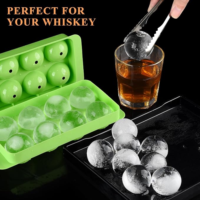 Round Ice Cube Mold, 1.8 INCH x 8, Ice Ball Maker Mold | Round Ice Cube Trays - Image 3