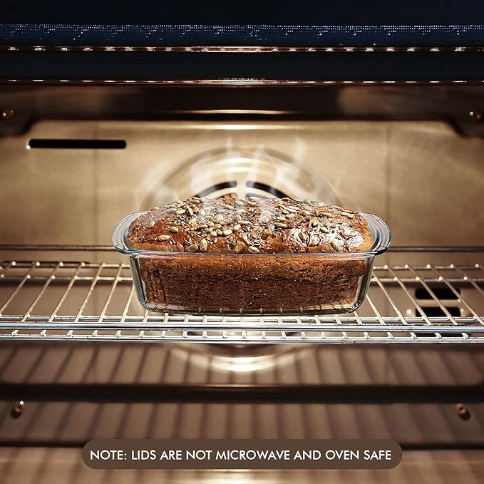 Razab LARGE 7.6 Cups/1800 ML/1.9 Qt Glass Loaf Pan - Image 4