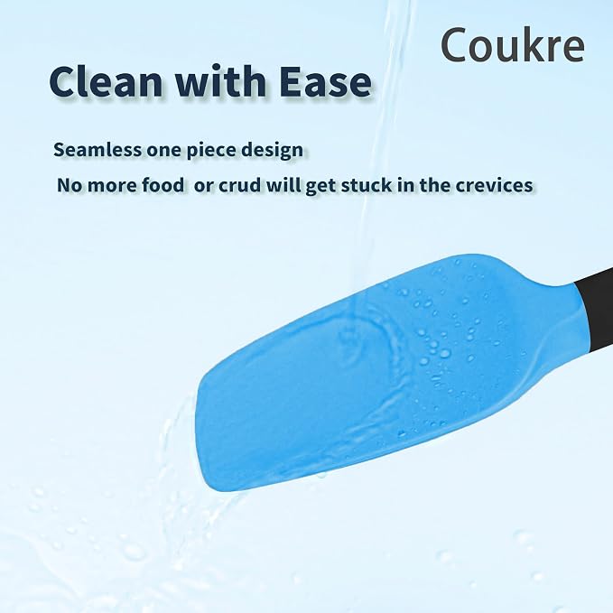 Coukre Silicone Spatula Set of 5, High Temperature Resistant, Food Grade - Image 4