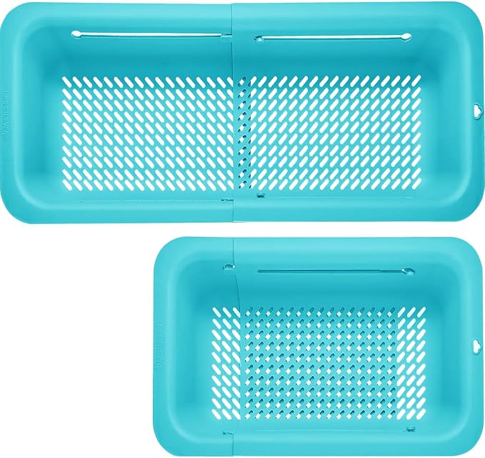 LASSHSWA Collapsible Colander for Kitchen, Over the Sink Strainer Basket for by LASSHSWA
