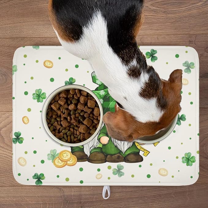 St Patrick's Day Gnome Dish Drying Mat - Image 9