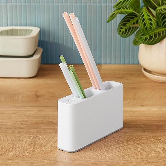 YouCopia SipStation Straw Holder, Reusable Straw Organizer - Image 8