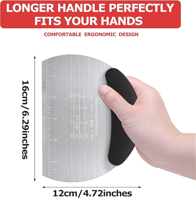 Pastry Cutter Dough Scraper Dough Cutter Scraper Tool Kitchen Pastry Blender - Image 5