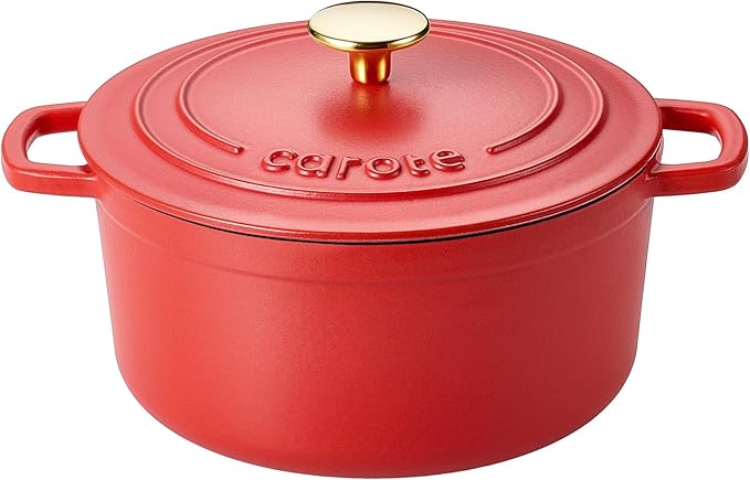 CAROTE Enameled Cast Iron Dutch Oven Pot by CAROTE