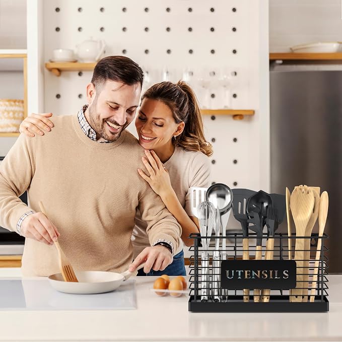 THYGIFTREE Utensil Holder for Kitchen Counter - Image 7