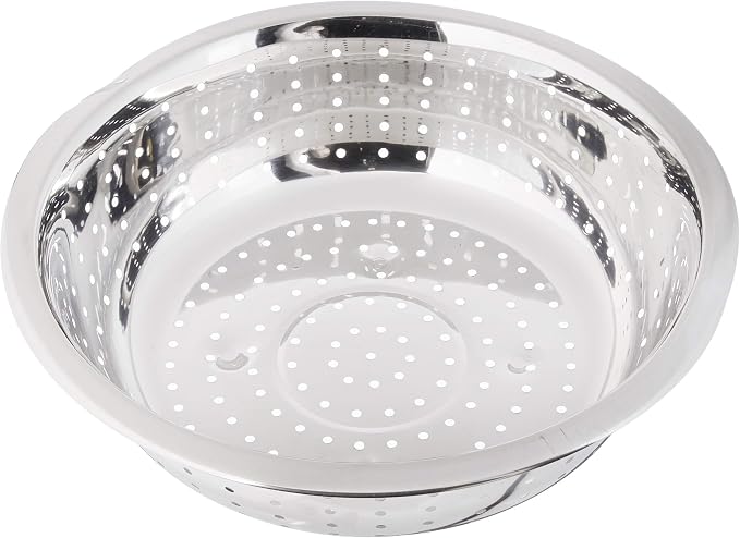 Winco Chinese Colander with 5mm Holes, Stainless Steel - Image 2