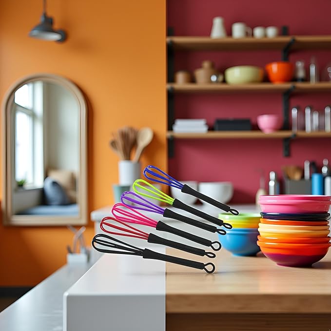6Pcs Mini Whisks, Plastic Whisk - Image 7