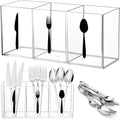 Suzile Acrylic Cutlery Storage Organizer Bin Silverware Caddy Countertop Knife by Suzile
