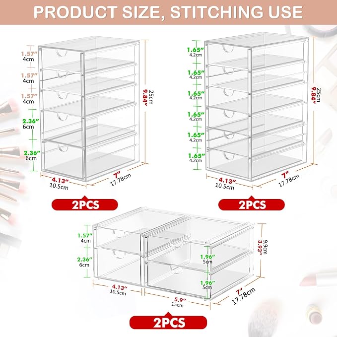 caktraie Makeup Organizer Storage - Image 3