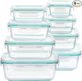 Vtopmart 8 Pack Glass Food Storage Containers by Vtopmart