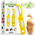 Spring Chef Premium Stainless Steel Yellow Swivel Potato Peelers by SpringChef