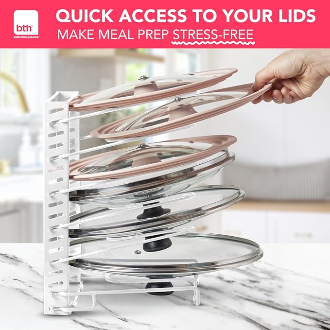 Free-Standing Adjustable Pot Lid Organizer - Image 6