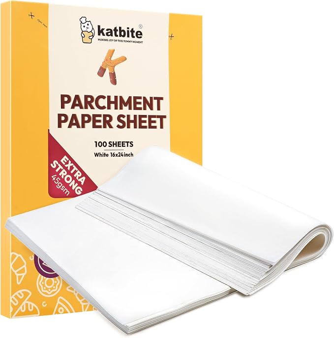 Katbite 16x24 inch Heavy Duty Parchment Paper Sheets, Frying Steaming, Full by katbite