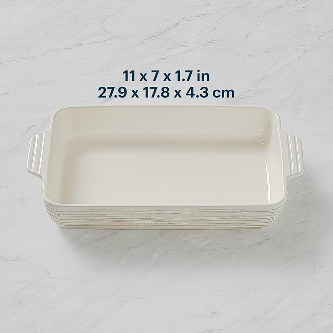 Pyrex 2QT Rectangular Ceramic Baking Dish - Image 4